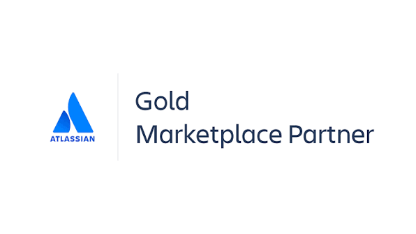 A badge showing Pio Software has achieved Atlassian Gold Marketplace Partner status
